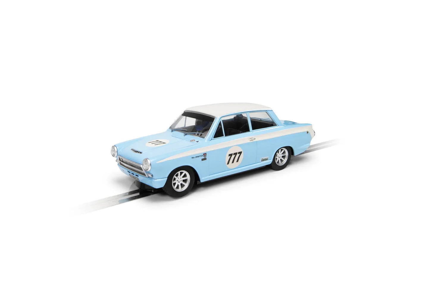 Scalextric C4330 Ford Lotus Cortina Jordan Racing Team Mark Sumpter #777