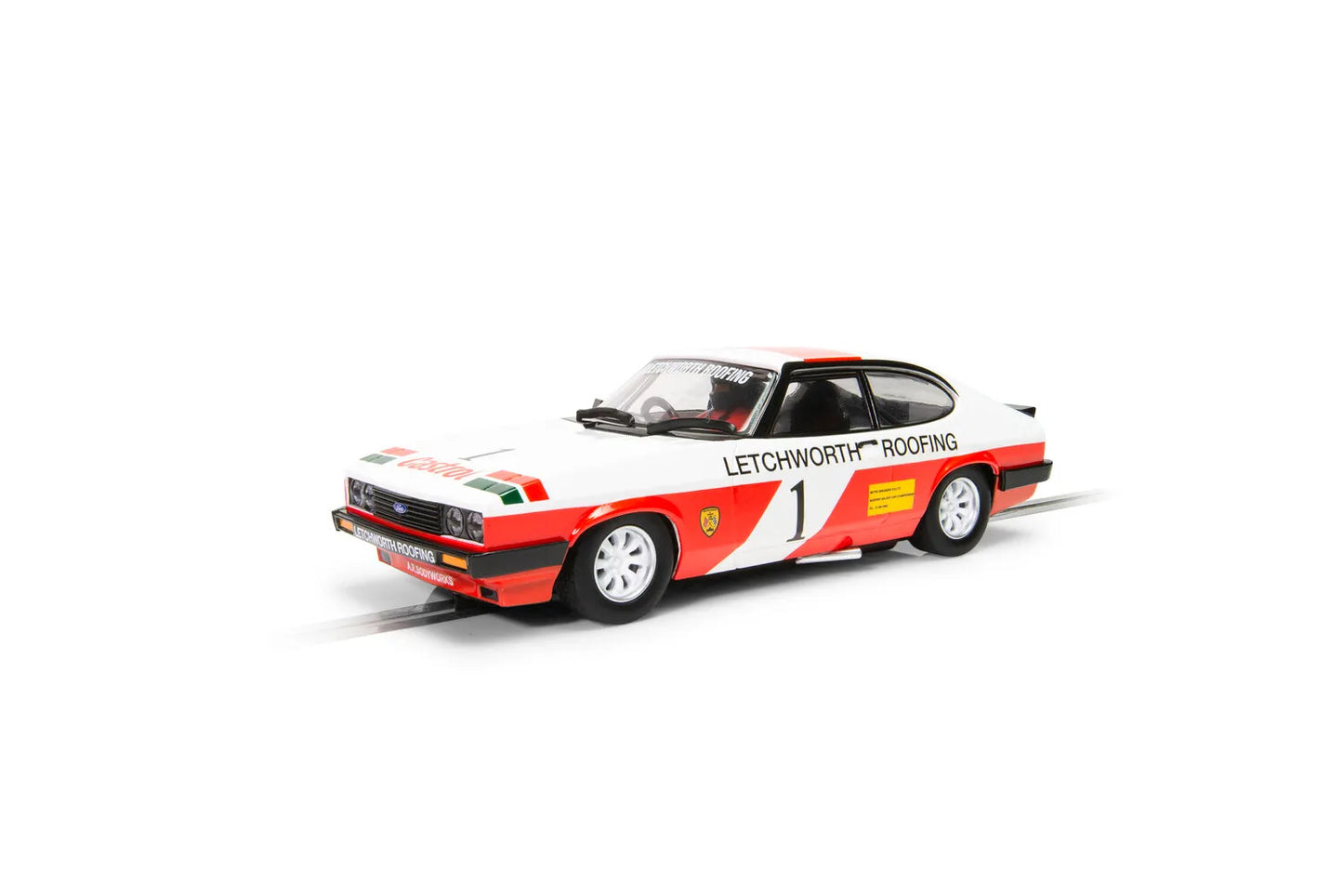 Scalextric C4371 Ford Capri Mk3 Skid Scarborough Castrol #1