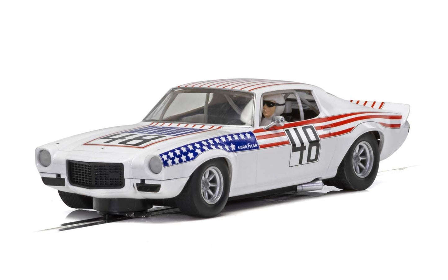 Scalextric C4043 Chevrolet Camaro Stars n Stripes #48 Slot Car