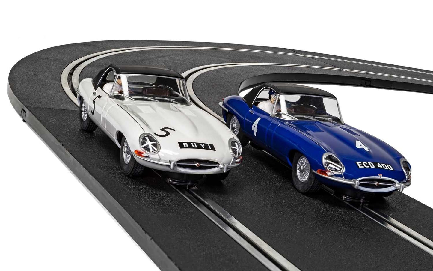 Scalextric C4062A Jaguar E-type First Win 1961 Twin Pack Slot Car