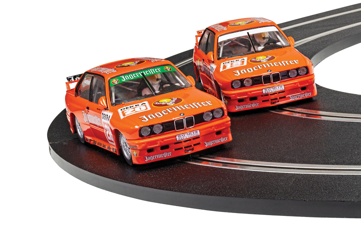 Scalextric C4110A BMW E30 M3 Team Jagermeister Twin Pack