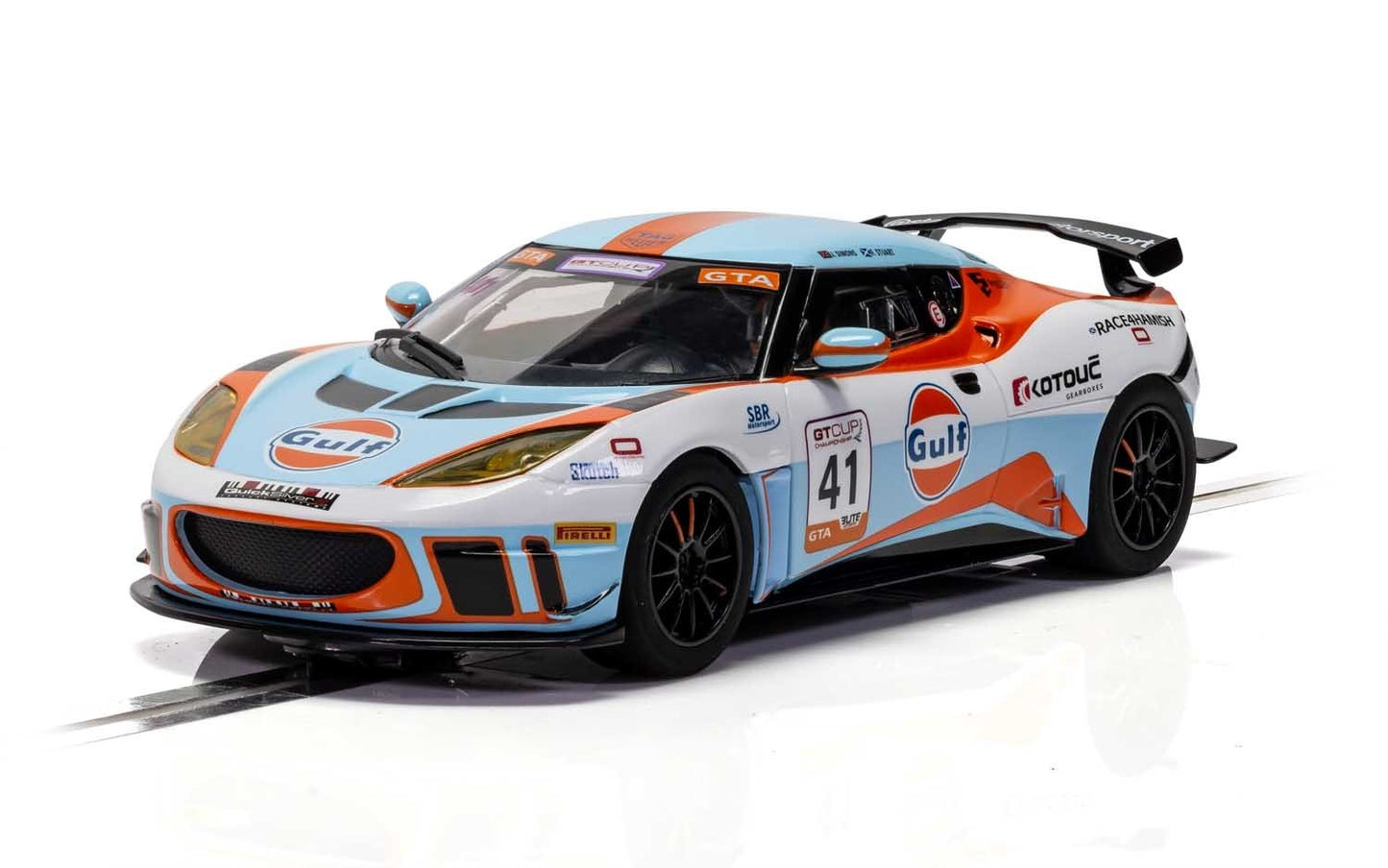 Scalextric C4183 Lotus Evora GT4 Gulf #41