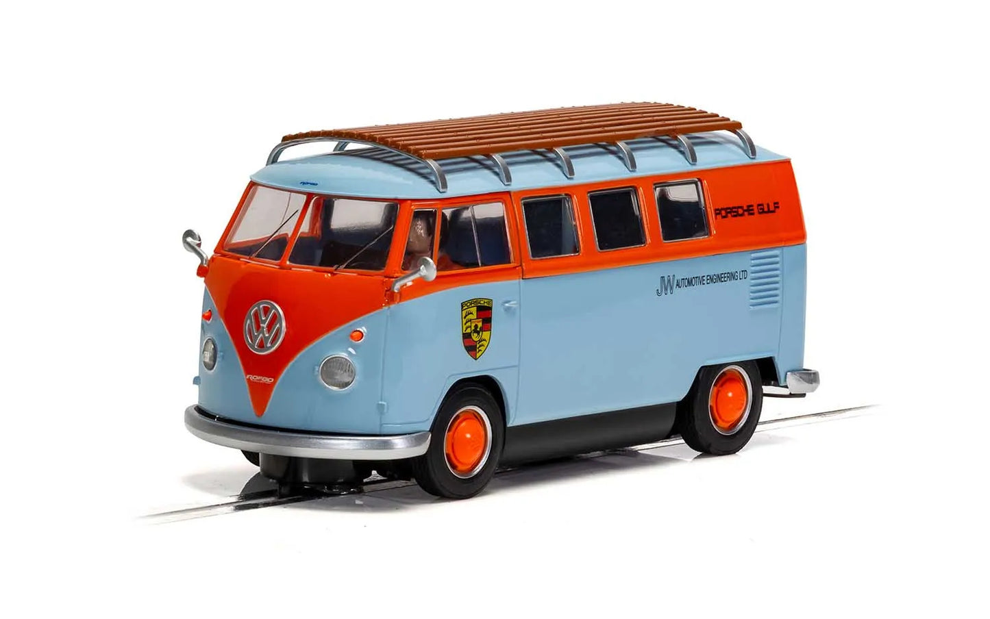 Scalextric C4217 VW T1b Microbus ROFGO Gulf Collection JW Automotive Slot Car