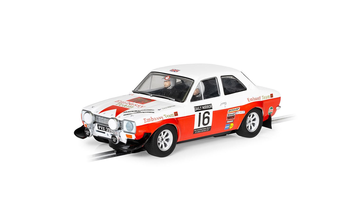 Scalextric C4324 Ford Escort Mk1 RAC Rally 1971 #16 Slot Car