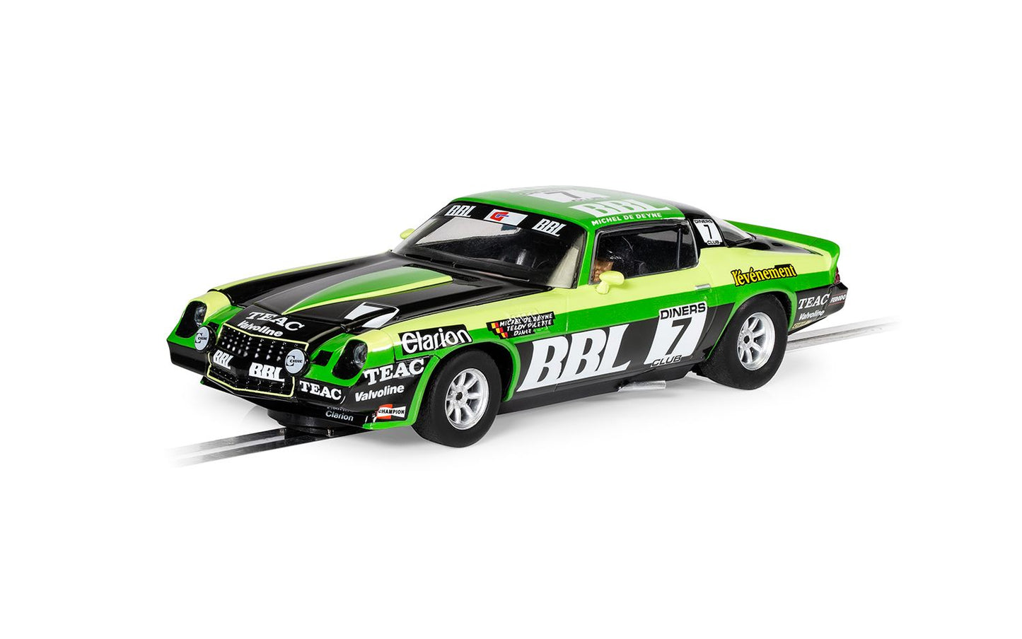Scalextric C4358 Chevrolet Camaro Z28 Spa 24hrs 1981 #7 Slot Car