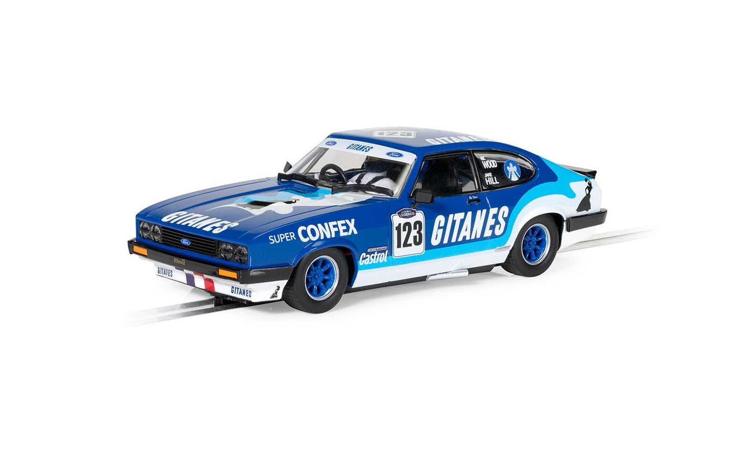 Scalextric C4402 Ford Capri Mk3 Gerry Marshall Trophy Winner 2021 Jake Hill #123 Slot Car