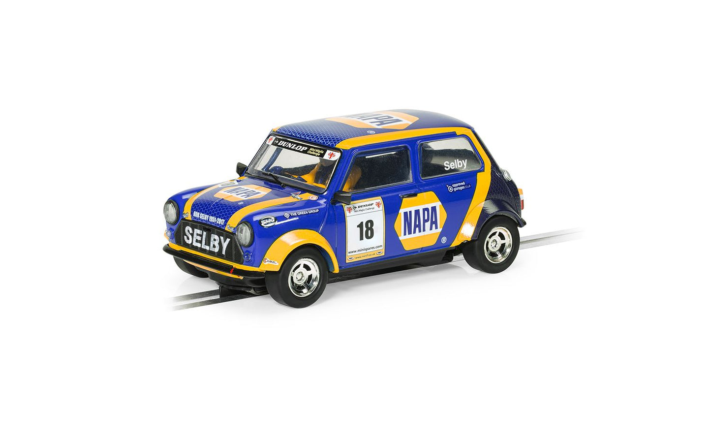 Scalextric C4414 Mini Miglia Napa Lewis Selby 2021 #18 Slot Car