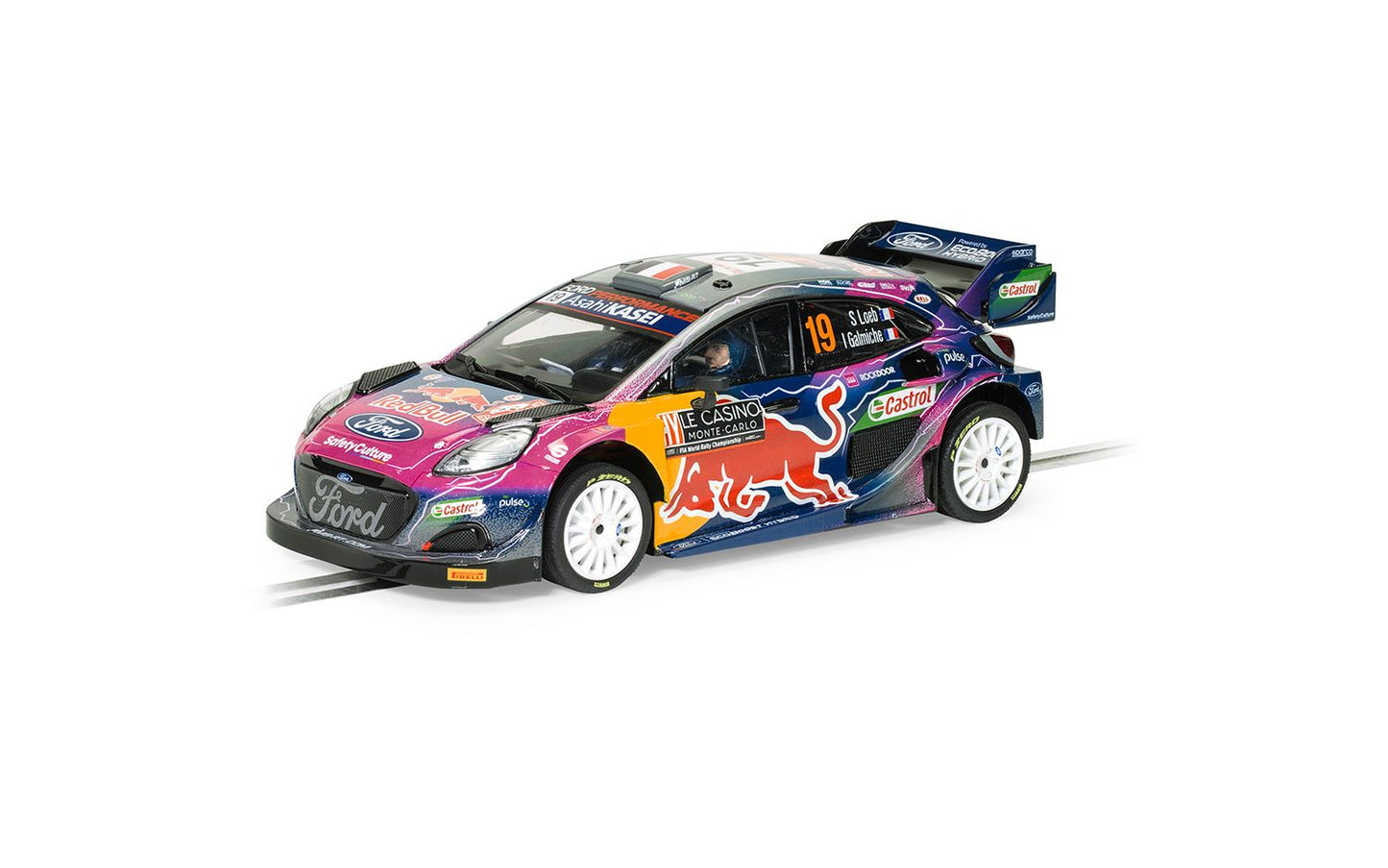 Scalextric C4448 Ford Puma WRC Sebastian Loeb #19 Slot Car