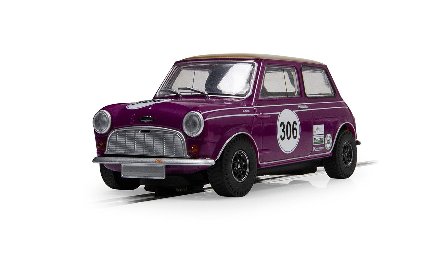 Scalextric C4545 Austin Mini Cooper S Jo Polley #306 Slot Car