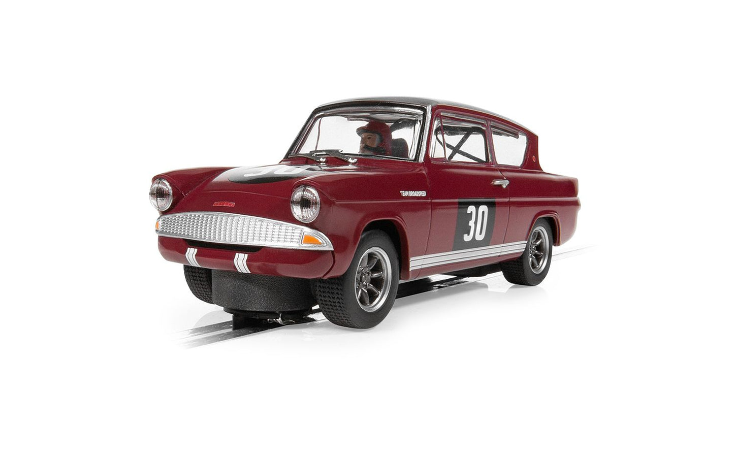 Scalextric C4546 Ford Anglia 105e Broadspeed #30 Slot Car