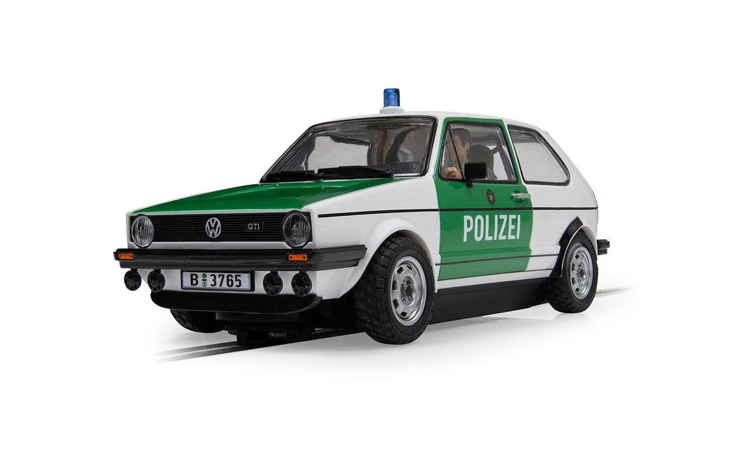 Scalextric C4572 Volkswagen Golf Mk1 Polizei Police Car Slot Car
