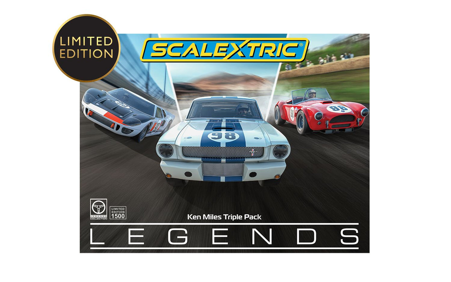 Scalextric C4619A Ken Miles Triple Car Pack Slot Car