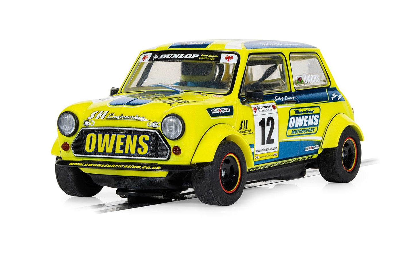 Scalextric C4635 Mini Miglia Endaf Owens #12 Slot Car
