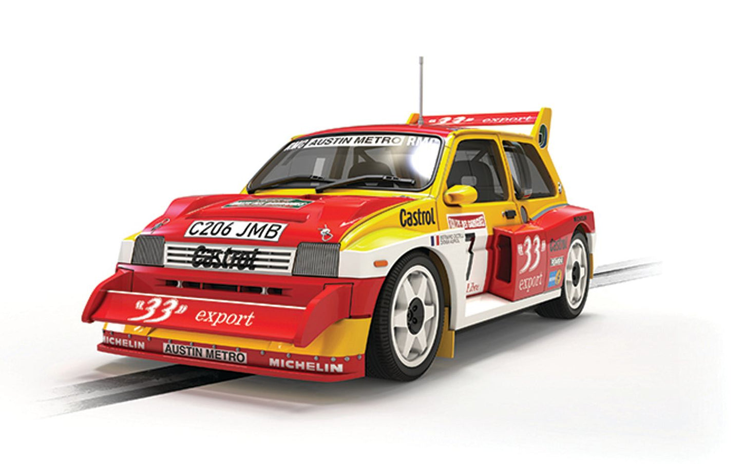 Scalextric C4668 Austin Metro 6R4 Didier Auriol #7 Slot Car