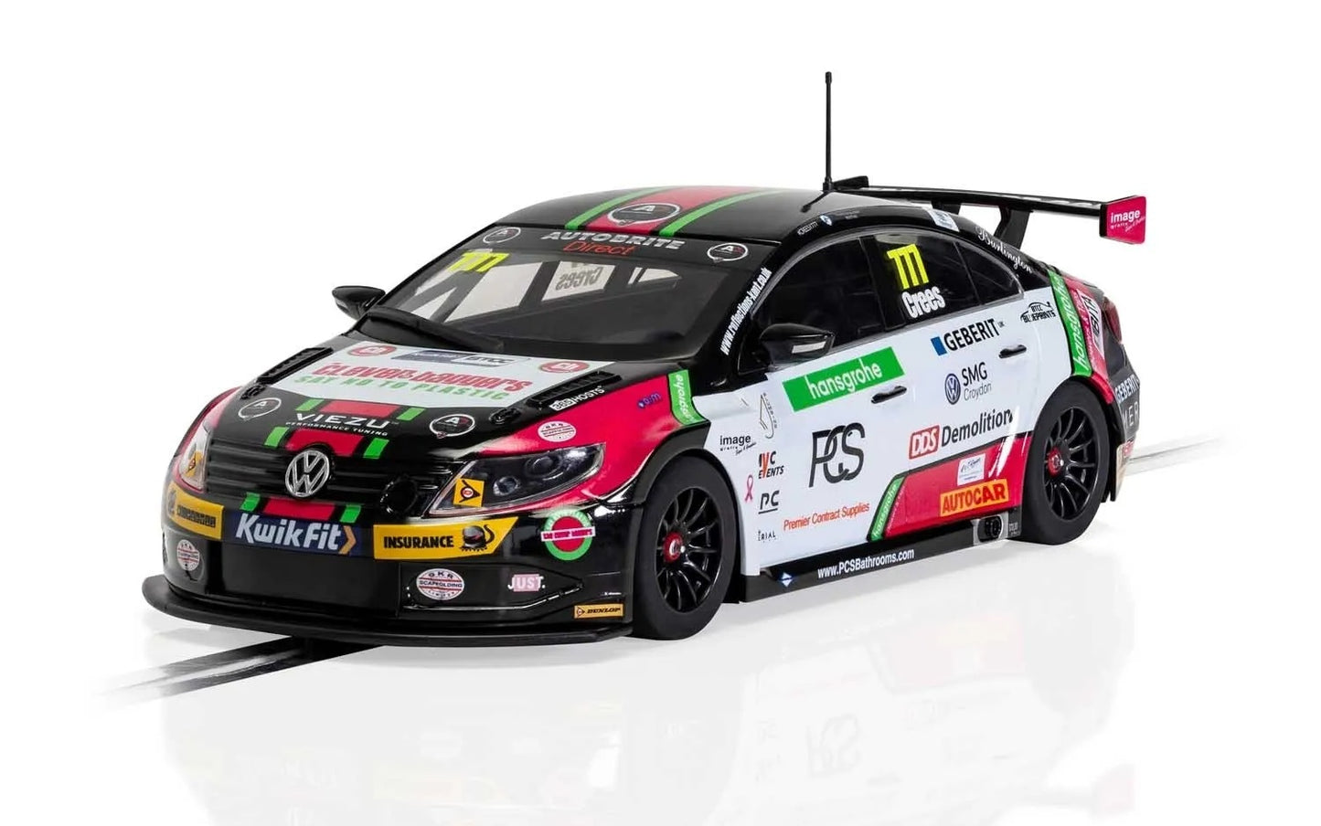 Scalextric C4174 VW CC Team Hard BTCC 2019 Michael Crees #777