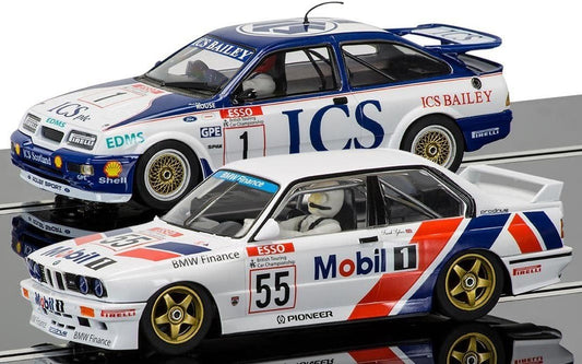 Scalextric C3693A Legends Touring Twinpack Ford Sierra RS500 and BMW E30 Slot Car