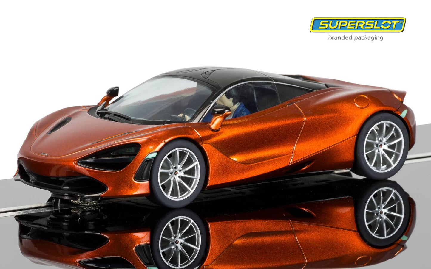 Scalextric C3895 (Superslot) McLaren 720S Azores Orange Slot Car