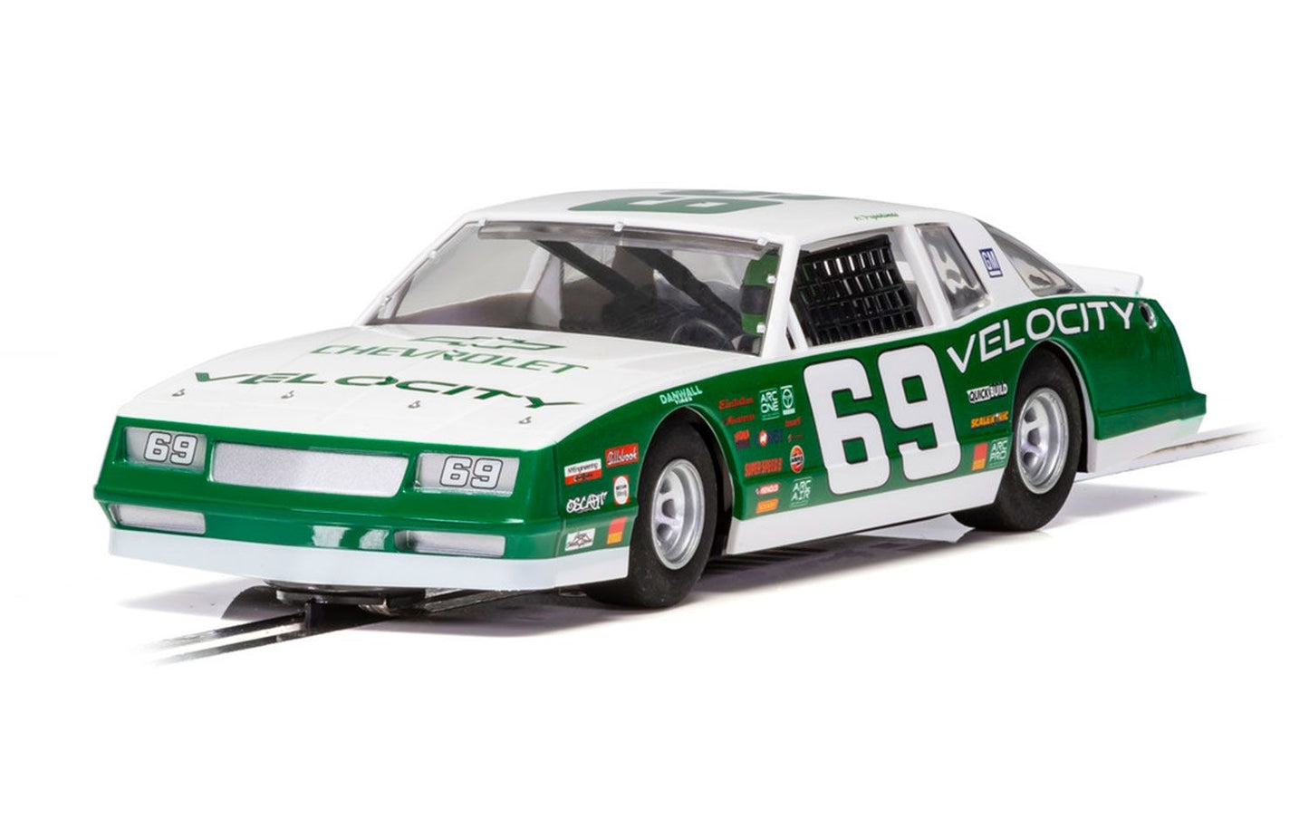 Scalextric C3947 Chevrolet Monte Carlo 1986 Green #69 Slot Car