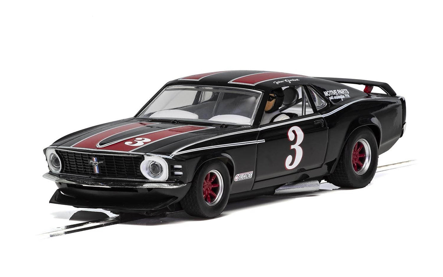 Scalextric C4014 Ford Mustang Trans Am 1972 John Gimbel #3 Slot Car