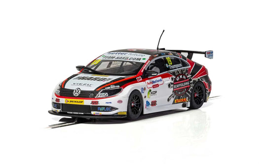 Scalextric C4016 VW Passat CC Team Hard BTCC 2018 Bobby Thompson #19 Slot Car