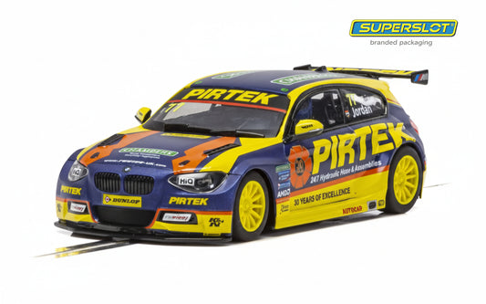 Scalextric C4018 (Superslot) BMW 125i BTCC 2018 Andrew Jordan #77 Slot Car