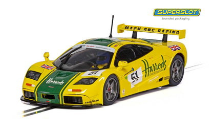 Scalextric C4026 (Superslot) McLaren F1 GTR Le Mans 1995 Harrods #51 Slot Car