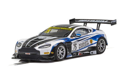 Scalextric C4027 Aston Martin GT3 British GT 2018 Flick Haigh Johnny Adam #75 Slot Car