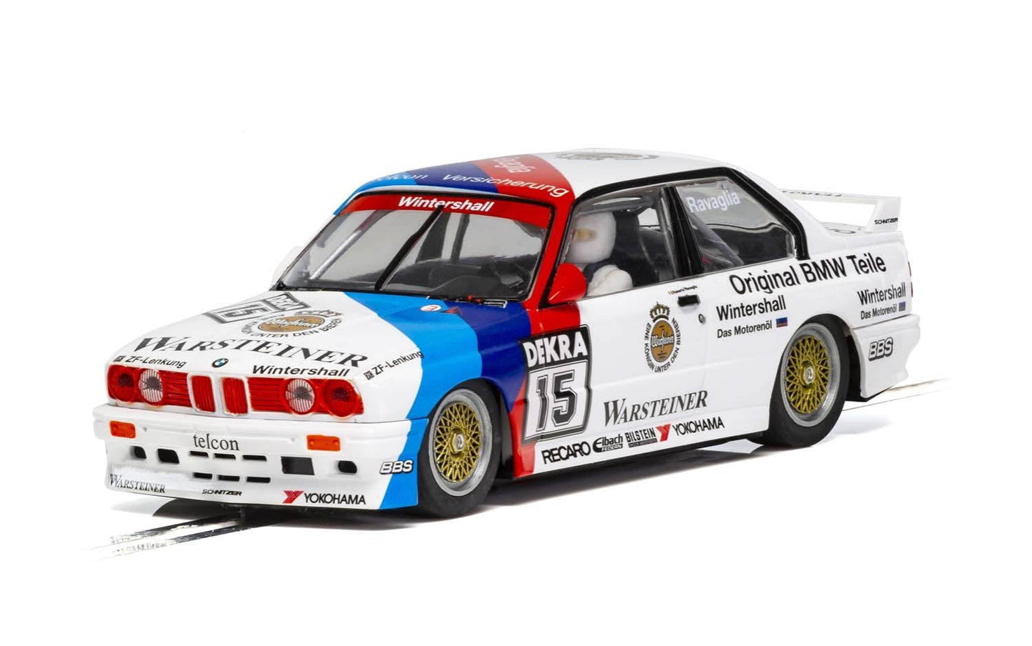 Scalextric C4040 BMW E30 M3 DTM 1989 Champion #15 Slot Car