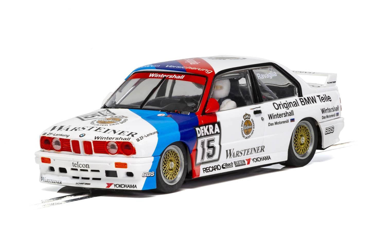 Scalextric C4040 BMW E30 M3 DTM 1989 Champion #15 Slot Car