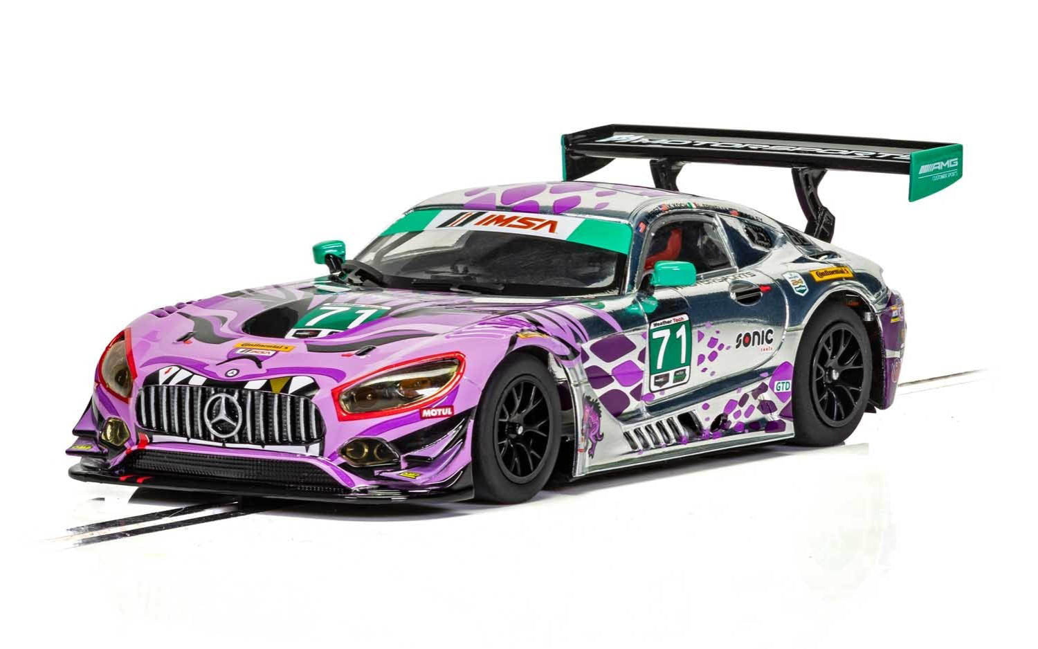Scalextric C4044 Mercedes AMG GT3 Motorsports Daytona 2018 #71 Slot Car