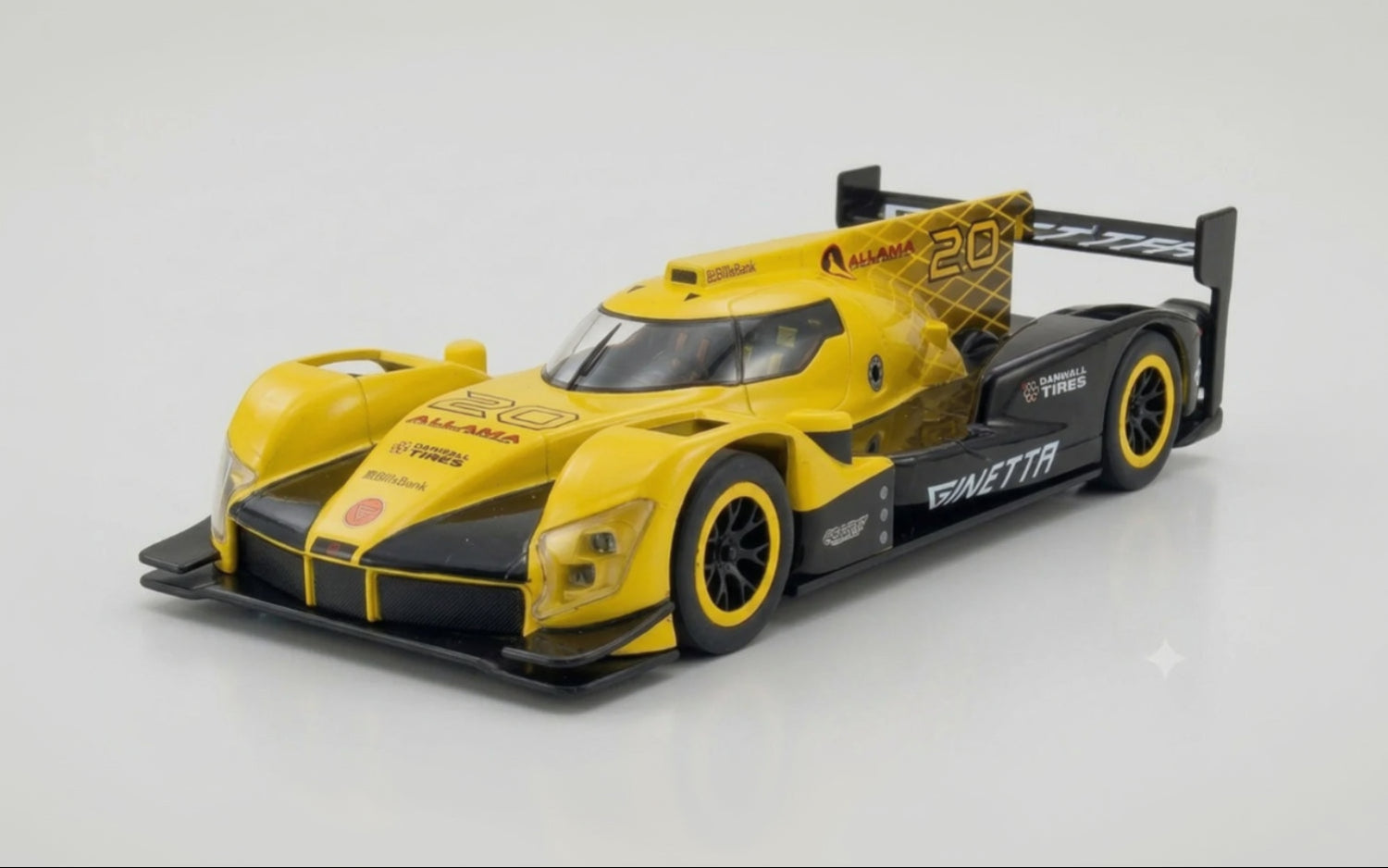 Scalextric C4049W Ginetta G60-LT-P1 Yellow #20 Slot Car