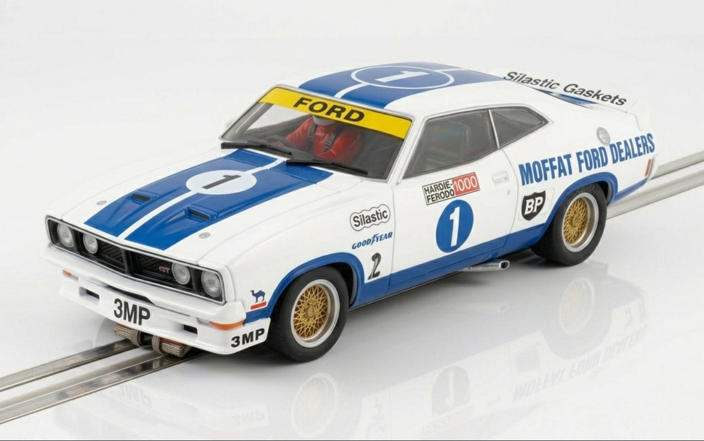 Scalextric C4051W Ford XC Falcon Moffatt Ford #1 Slot Car