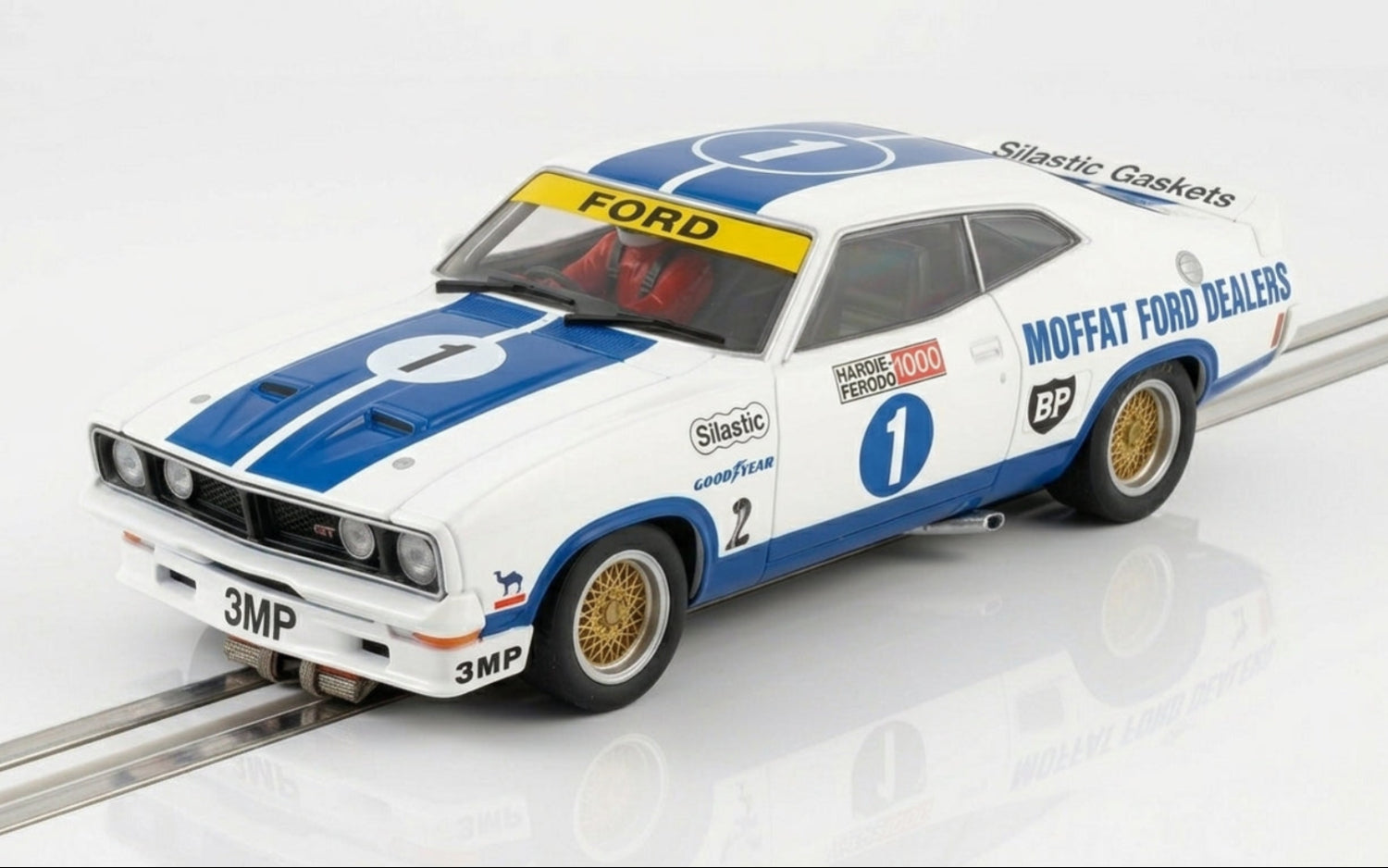 Scalextric C4051W Ford XC Falcon Moffatt Ford #1 Slot Car
