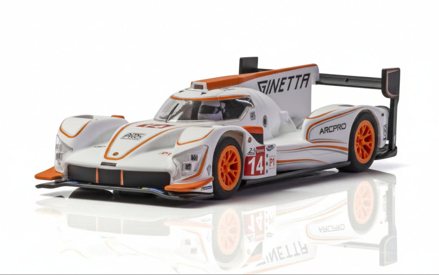 Scalextric C4061 Ginetta G60-LT-P1 White Orange #14