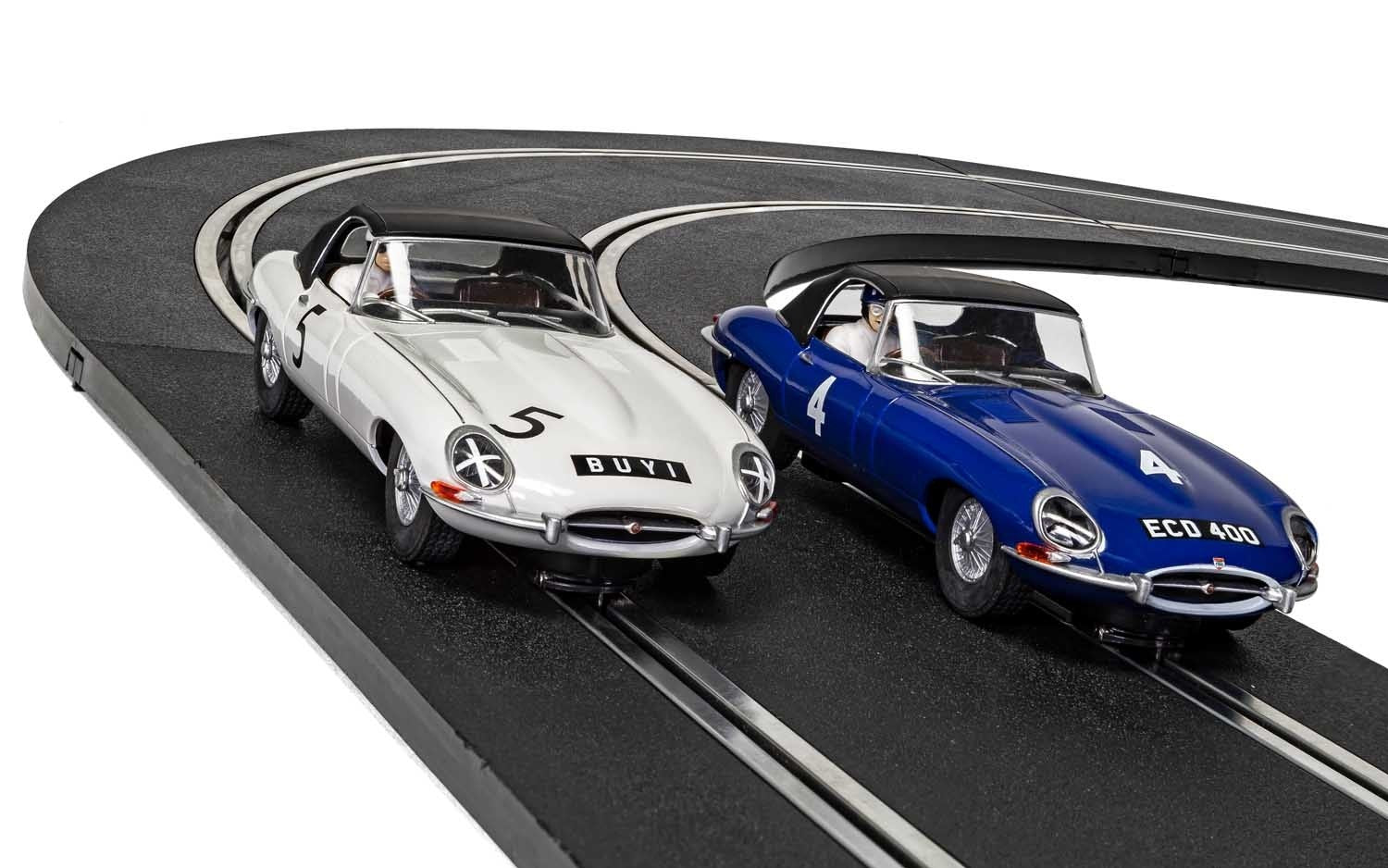Scalextric C4062A Jaguar E-type First Win 1961 Twin Pack Slot Car