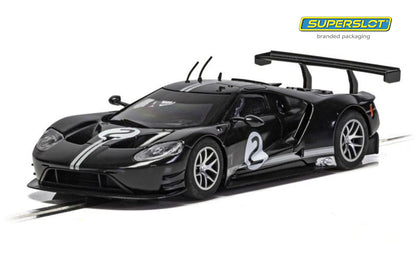 Scalextric C4063 (Superslot) Ford GT GTE Black Heritage #2 Slot Car