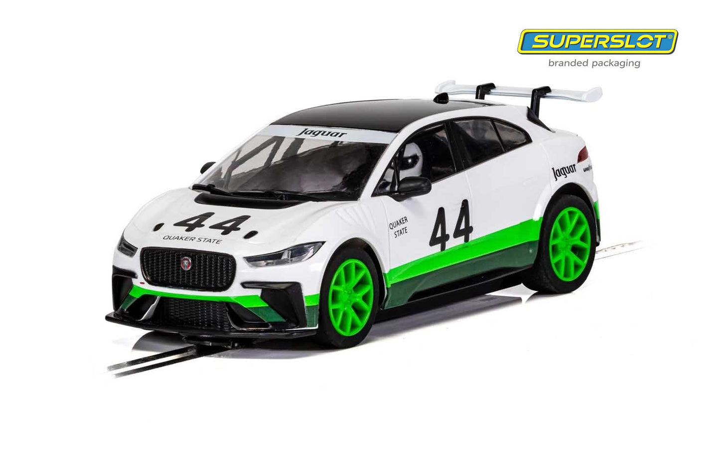 Scalextric C4064 (Superslot) Jaguar I-Pace Group 44 Heritage Livery Slot Car