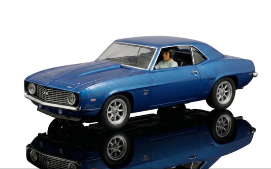 Scalextric C4074 Chevrolet Camaro Dusk Blue Slot Car