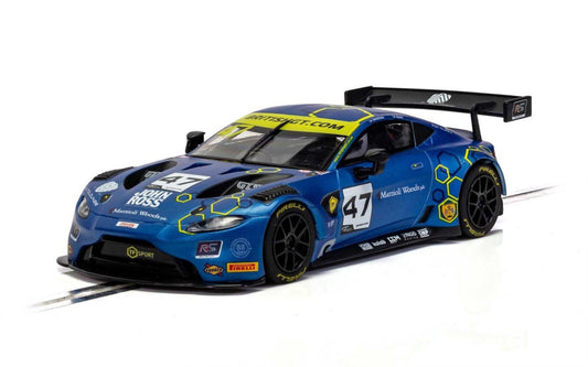 Scalextric C4076 Aston Martin Vantage GT3 2019 British GT TF Sport #47 Slot Car