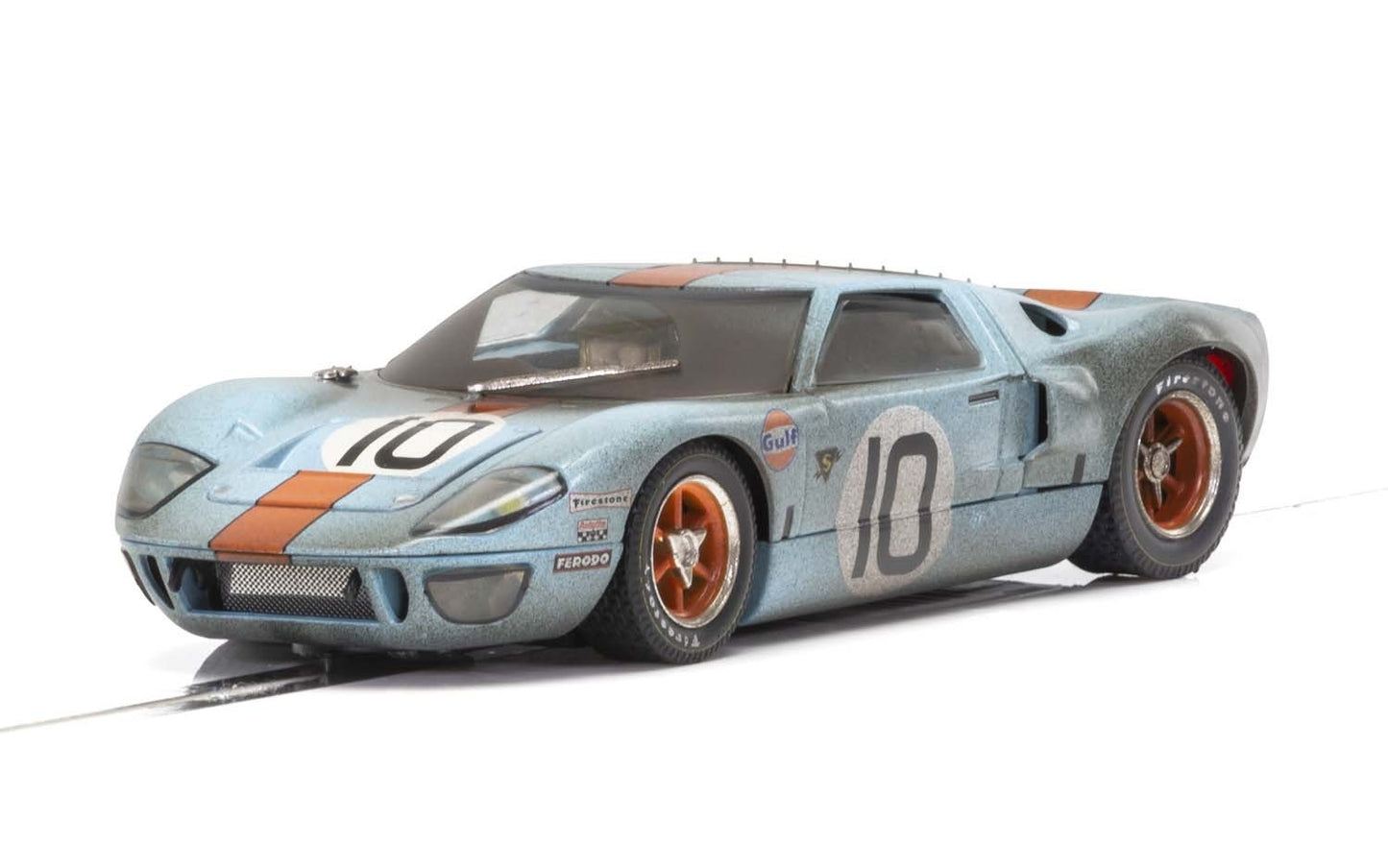 Scalextric C4105 Ford GT40 Gulf Weathered #10 Slot Car