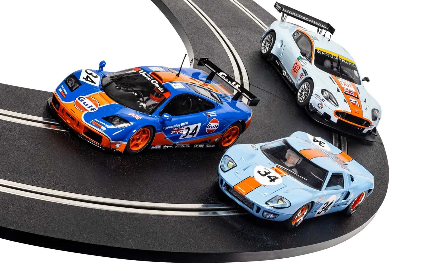 Scalextric C4109A ROFGO Collection Gulf Triple Pack Slot Car