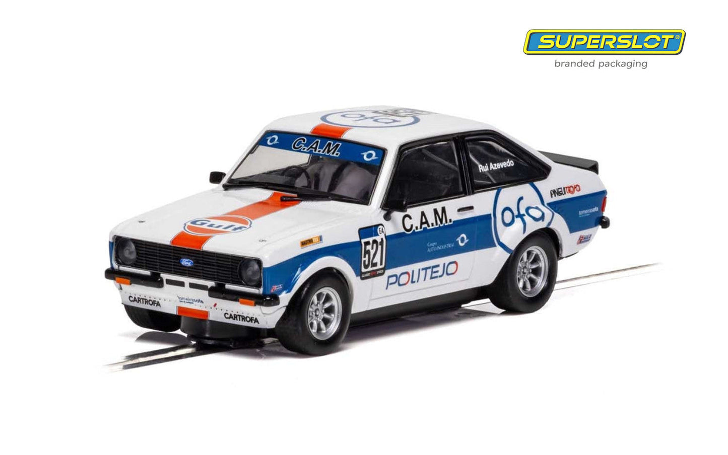 Scalextric C4150 (Superslot) Ford Escort Mk2 RS2000 Gulf #521 Slot Car