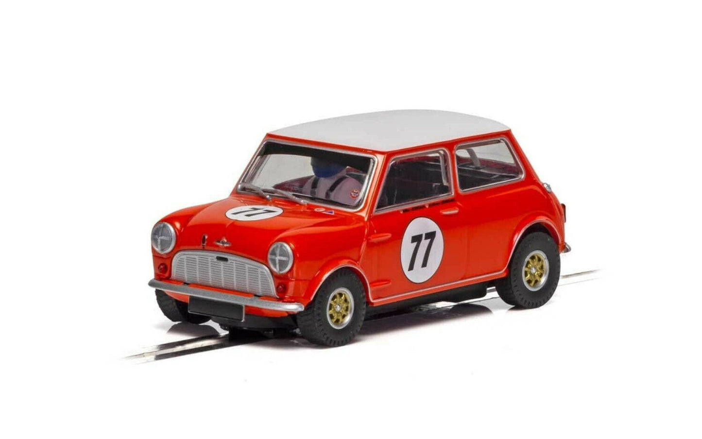 Scalextric C4154 Austin Mini Cooper S Andrew And Mike Jordan #77
