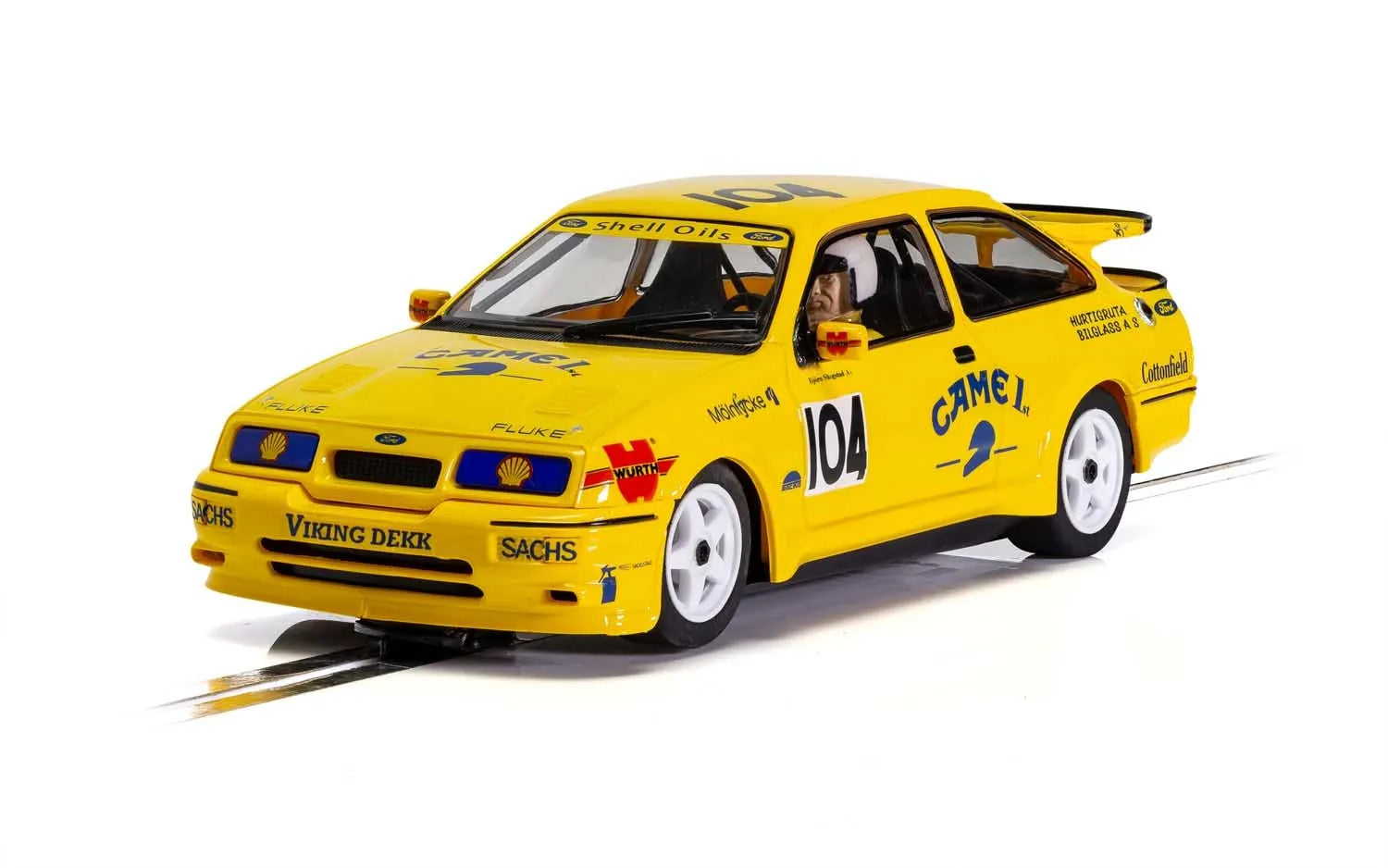 Scalextric C4155 Ford Sierra RS500 Came 1st #104 Slot Car