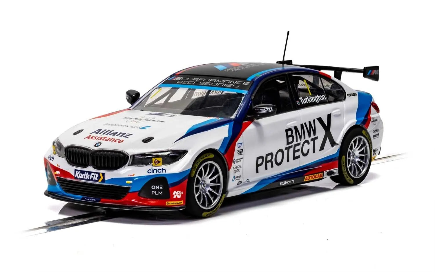 Scalextric C4188 BMW 330i M-Sport BTCC 2019 Colin Turkington #1 Slot Car