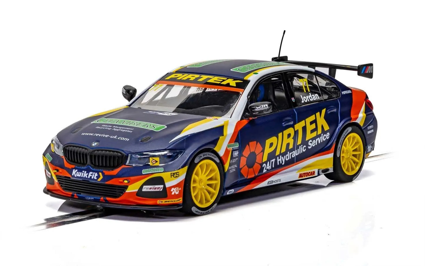 Scalextric C4194 BMW 330i M-Sport BTCC 2019 Andrew Jordan #77 Slot Car