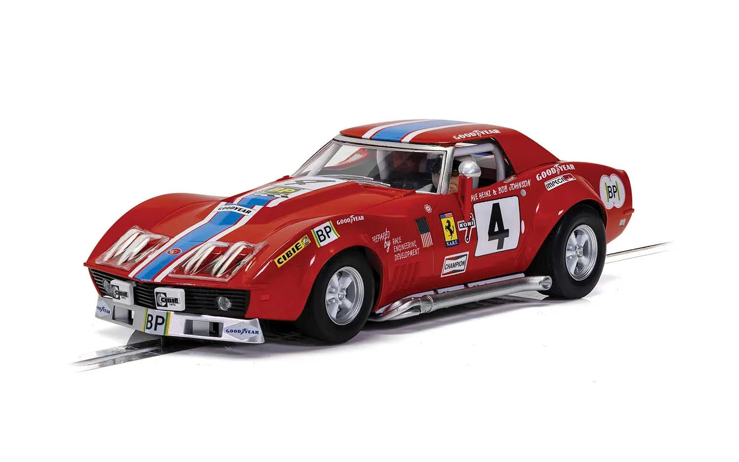 Scalextric C4215 Chevrolet Corvette L88 Le Mans 1972 NART #4 Slot Car
