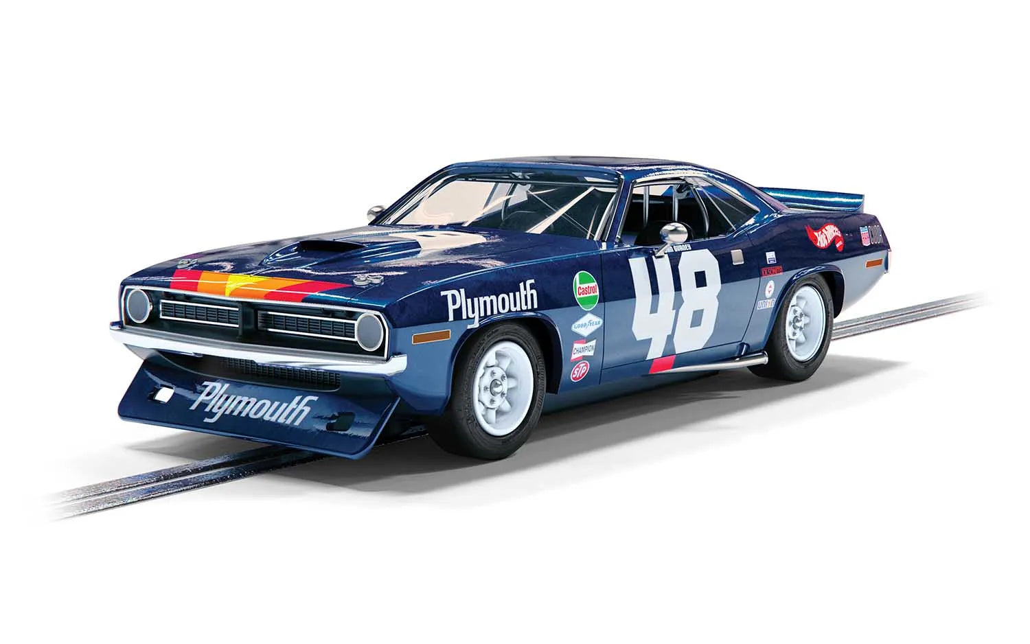 Scalextric C4219 Plymouth Barracuda Trans Am 1970 Dan Gurney #48 Slot Car
