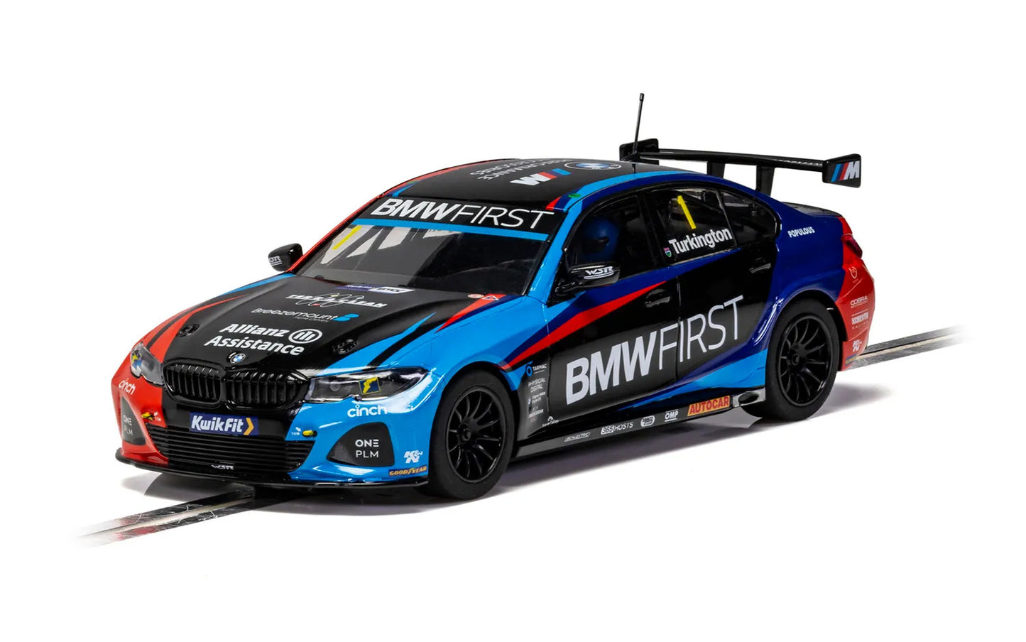 Scalextric C4225 BMW 330i M-Sport BTCC 2020 Colin Turkington #1 Slot Car