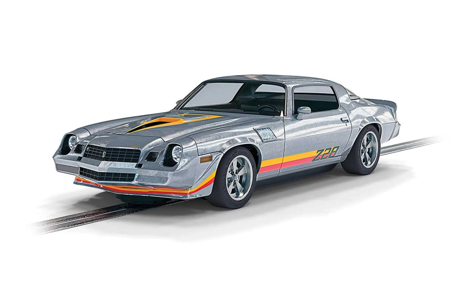 Scalextric C4227 Chevrolet Camaro Z28 Silver Slot Car